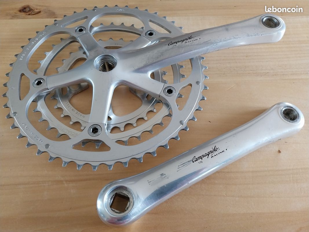 CAMPAGNOLO RACING T Crank Set / 175 mm / 9 Sp / 50 40 30 T/ Triple Record EUR 260,00 - DE