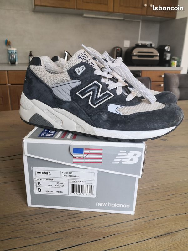 NEUF / DEADSTOCK 👟 New Balance M585BG Made in USA - Classic Gris/Marine - US 8 / EU 41.5 avec boîte 👟 (image 18)