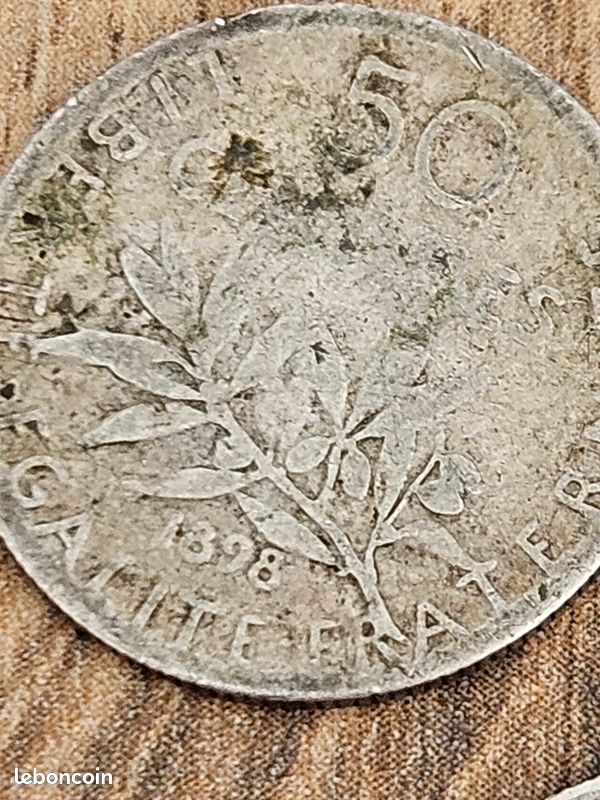50 centimes semeuse rare et 10 francs turin (image 5)
