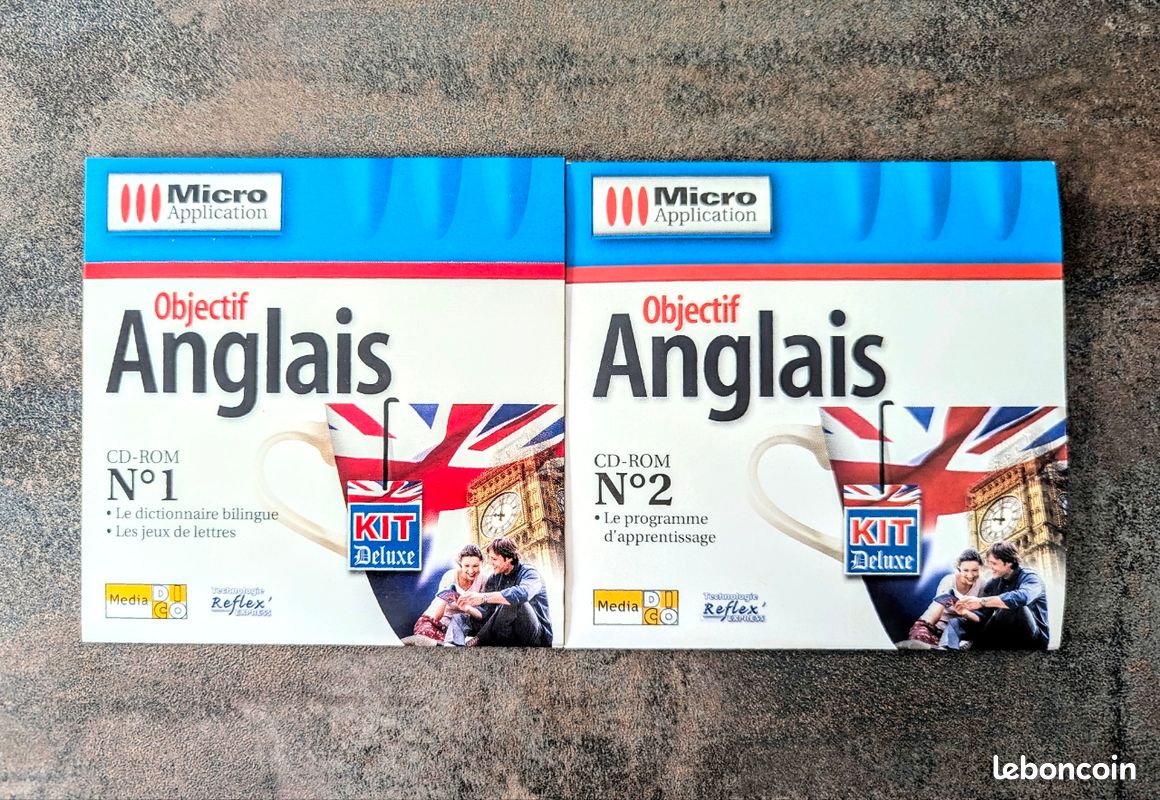 Kit PC d’apprentissage de l’anglais – Objectif Anglais (Micro Application)
Édition KIT Deluxe – Complet et en excellent état (image 10)