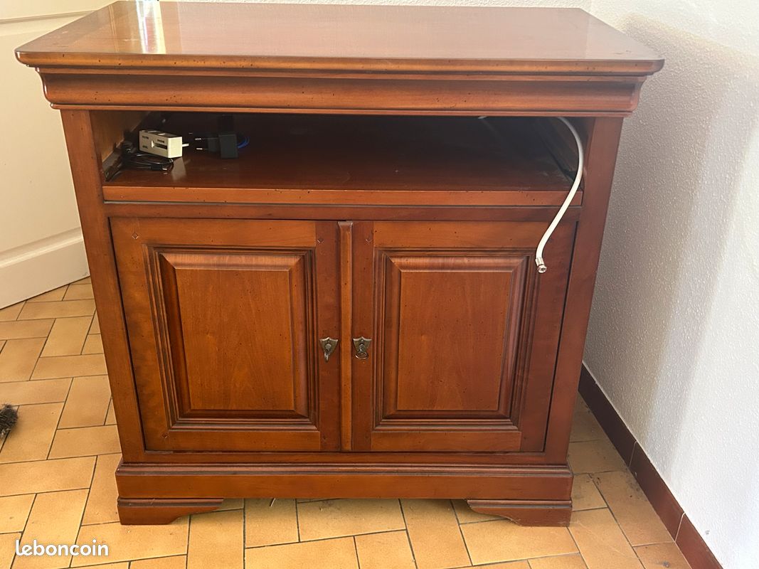 Meuble tv finition merisier (image 1)