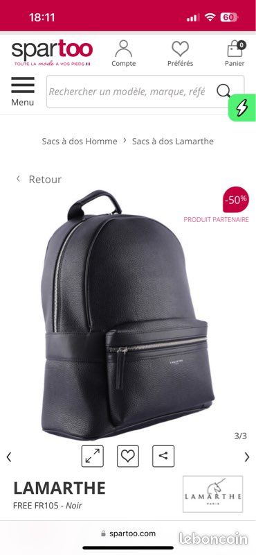 Sac à dos lamarthe Accessoires Bagagerie