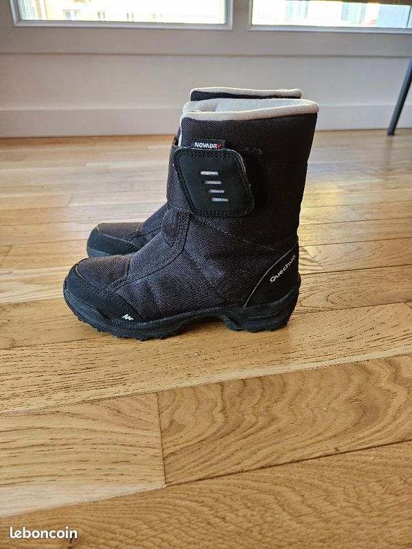Bottes de neige noir enfant taille 31 quechua (image 2)