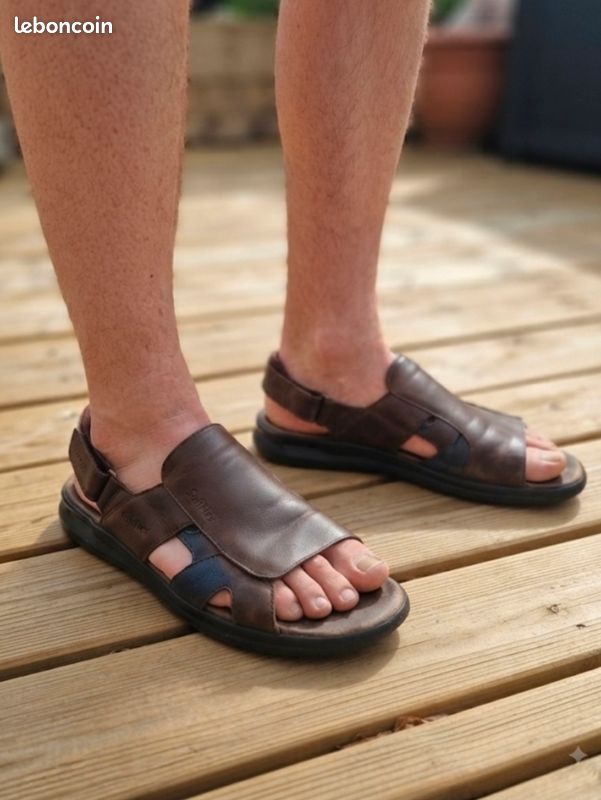 Superbes sandales cuir et confort (image 1)