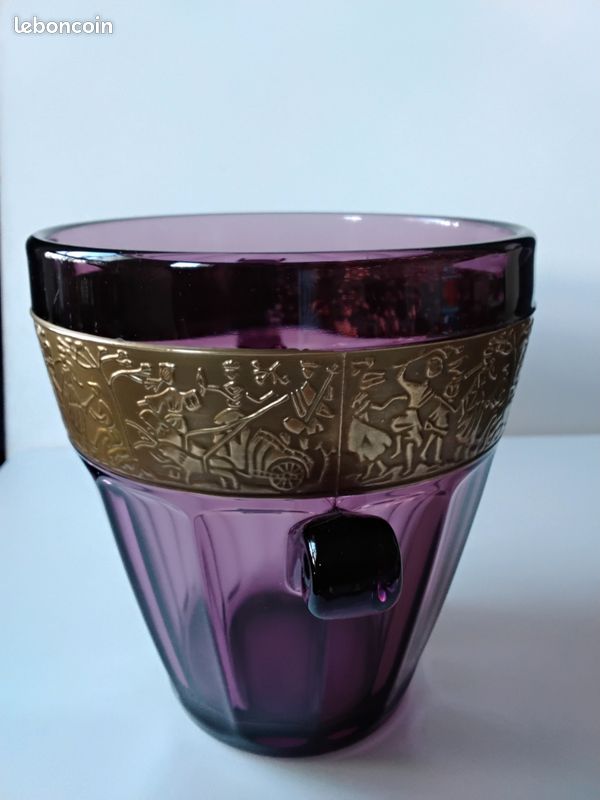 Set Art-Déco Sous-Verre Dessous Seau à Glaçons Bouteille en 58
