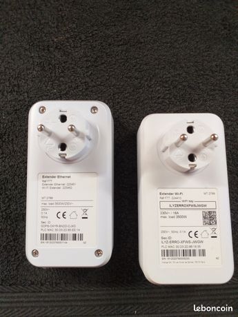 KIT CPL WIFI Extender Orange 500 Mbp/s + CPL EXTENDER PORT RAPIDE EUR