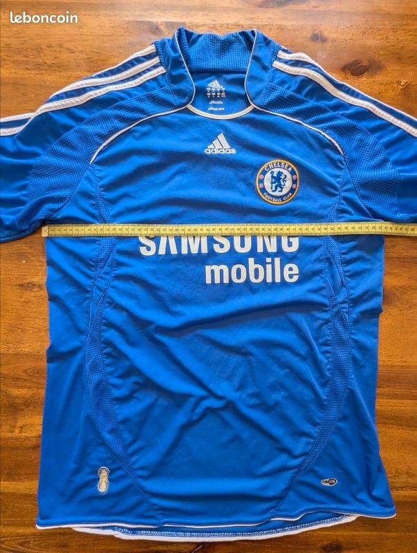 Chelsea FC Frank Lampard #8 maillot domicile 2006–08 – Adidas – XL (image 8)