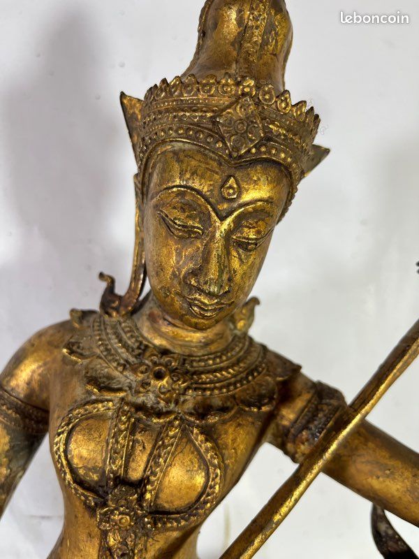Musicien thaïlandais argent massif doré (image 8)