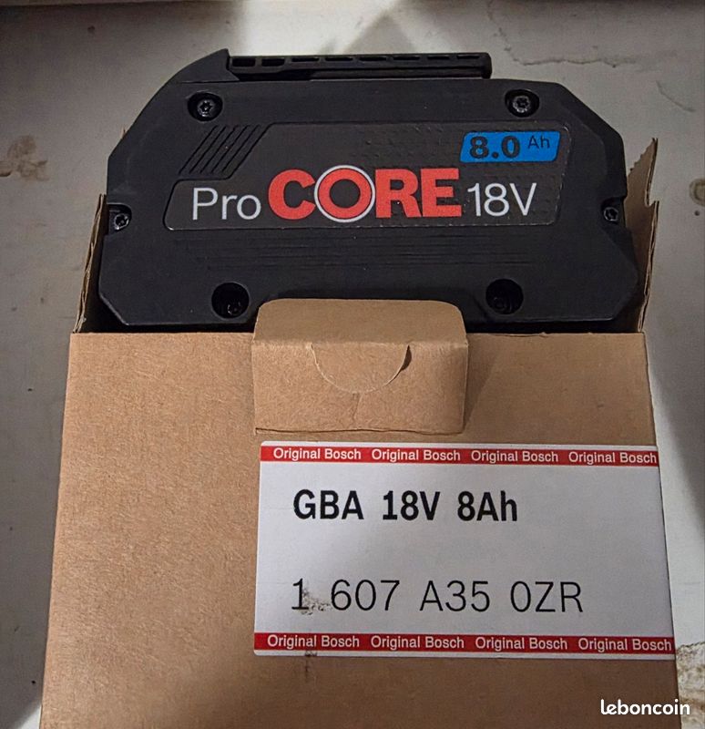 Batterie Bosch Pro Core 8Ah – 18V ? (Occasion)
