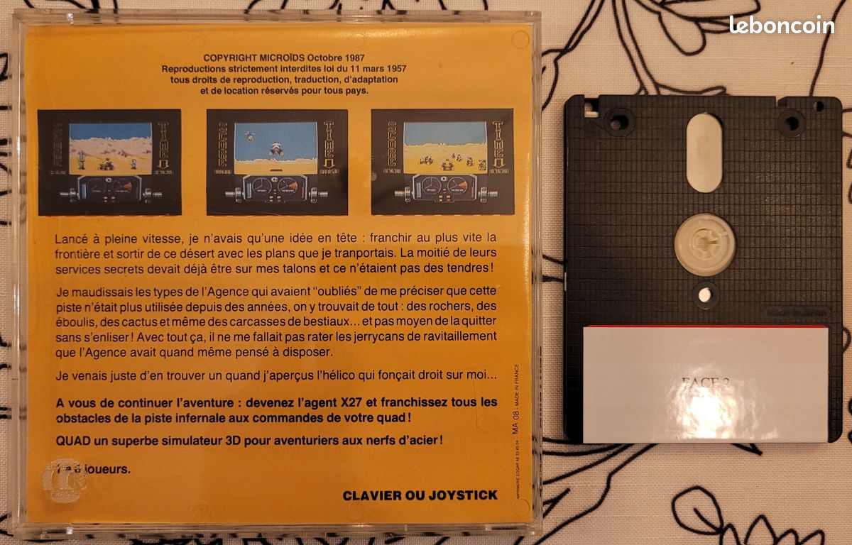 Jeu Crash Garrett Sur Amstrad CPC (464/664/6128) - Édition Française, 1988, Occasion