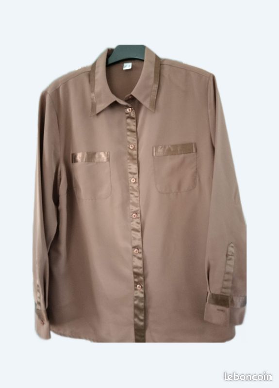 Chemisier marron femme Vêtements