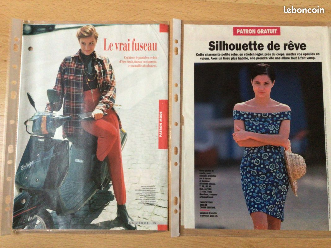 Lot De 2 Patrons De Couture BURDA Pour Femme - Occasion, Idéal Pour Projets Créatifs