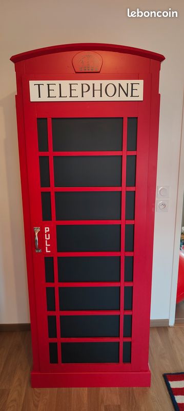 Armoire Maison du monde - Cabine téléphonique anglaise - Rouge (image 1)