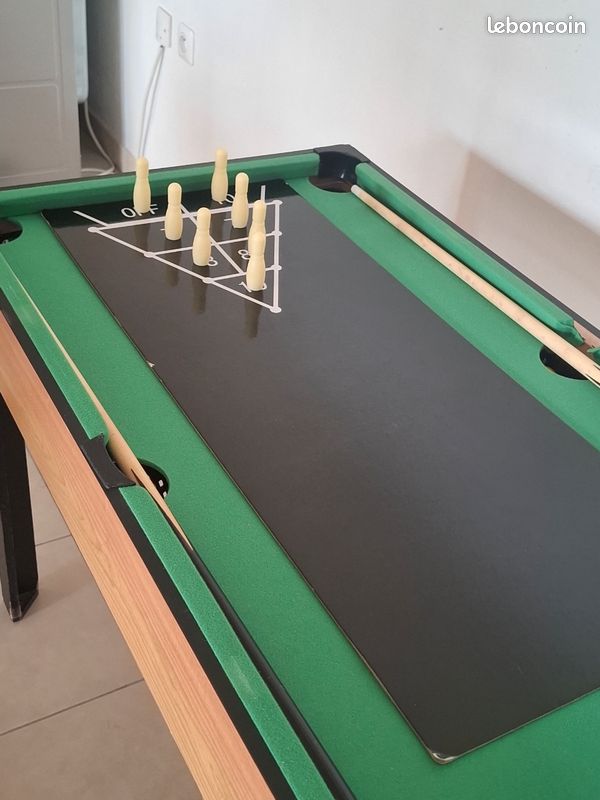 Table Multi-jeux / Baby-foot / Billard / Ping-pong / Air Hockey - Très bon état (image 14)