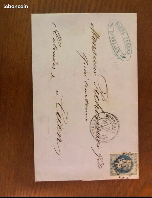 Voici un courrier de plus de 150 ans (image 1)