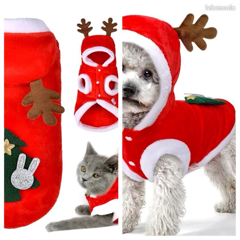 Tenue de noël chien ou chat neuf Accessoires animaux