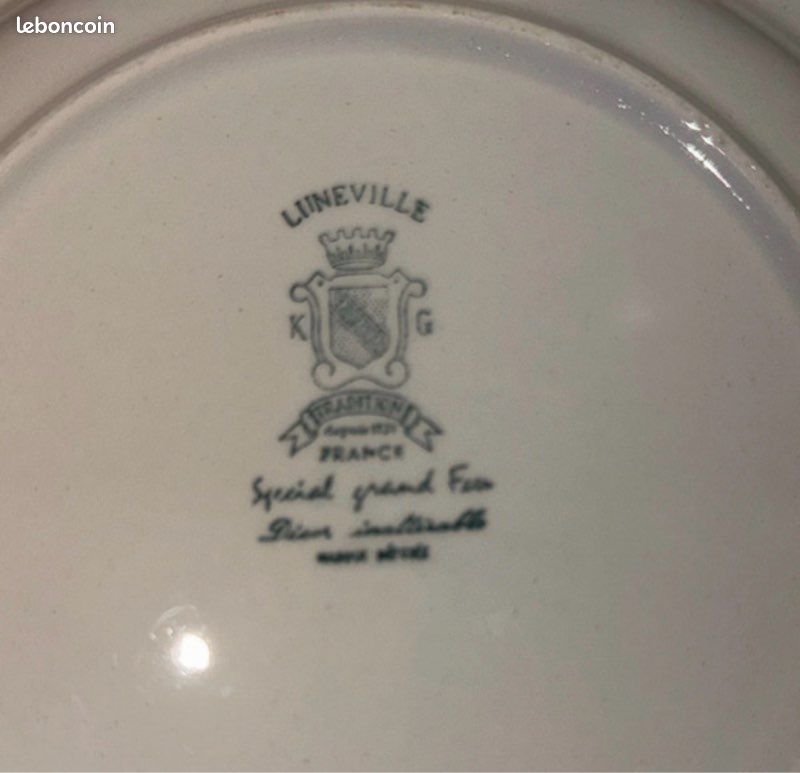 Assiettes creuses Luneville (image 2)