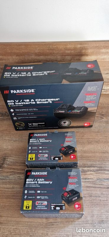 Batterie PARKSIDE Performance 20V 4Ah et chargeur smart Neuf ✅ (image 4)