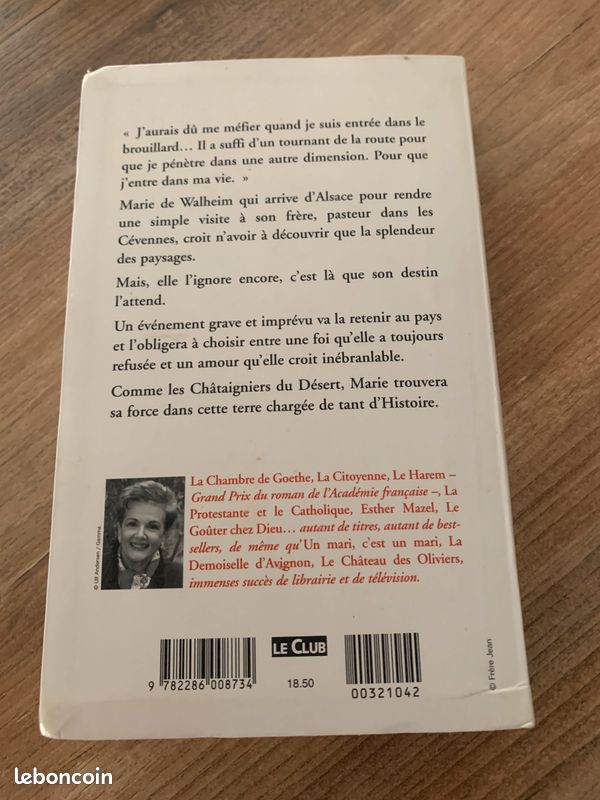 Livre " Les châtaigniers du désert " - Frédérique Hébrard (image 2)