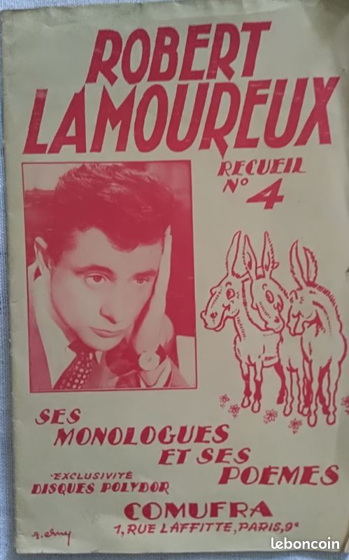 4 Monologues et poèmes Robert Lamoureux (image 2)