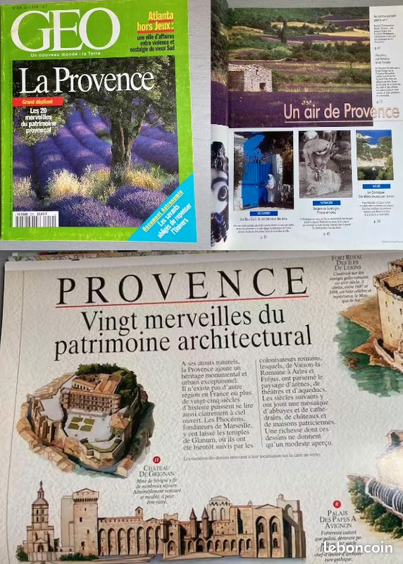 VOYAGER en FRANCE : 10 revues (Géo-Détours en France) {La Loire-Savoie-la France des neiges-Parcs naturels-la Provence-la Normandie / la Gironde-Chartres-Maisons de Pays-Côte d’Opale} (image 2)