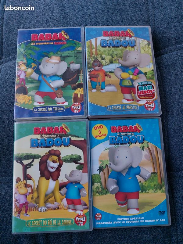 Lot de 4 DVD Badou, petit-fils de Babar (image 1)