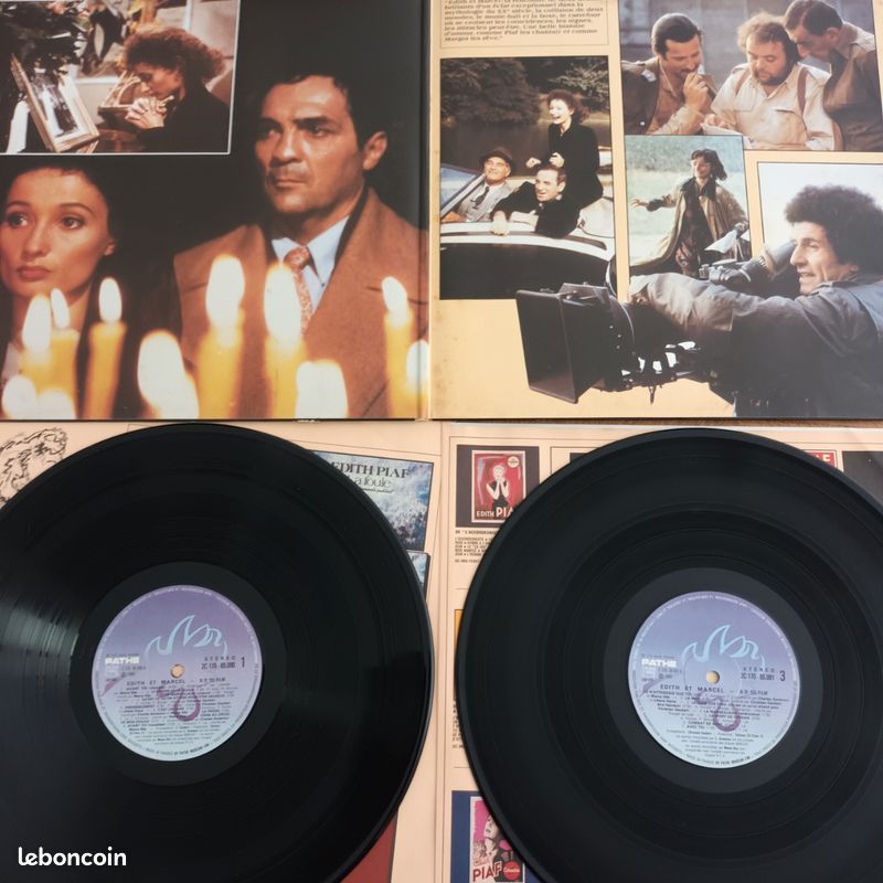 Vinyle 1983. BO Edith et Marcel. Edith Piaf Francis Lai Charles Aznavour. EMI (image 3)