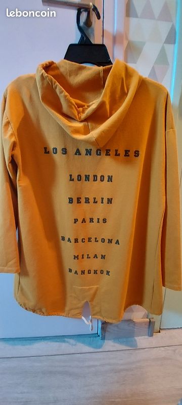 Gilet/veste jaune moutarde 12A (image 2)