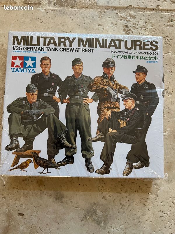 Kit De Figurines Résine équipage Char Allemand WW2 1/35 - 2 Personnages Non Assemblés & Non Peints