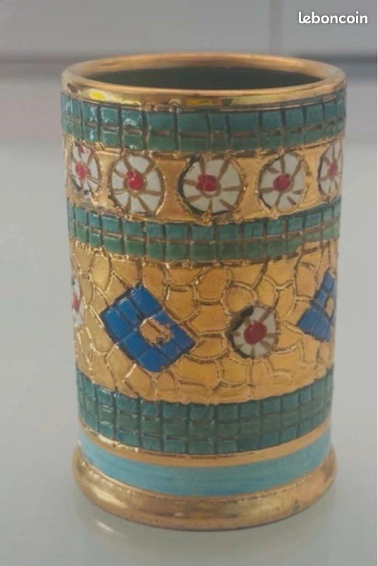 Pot en céramique italienne signé Mario Sambuco vintage (image 4)