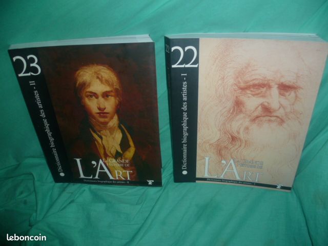 La grande histoire de l'art le figaro collection dictionnaire biographique des artistes 2vol 22-23 (image 1)