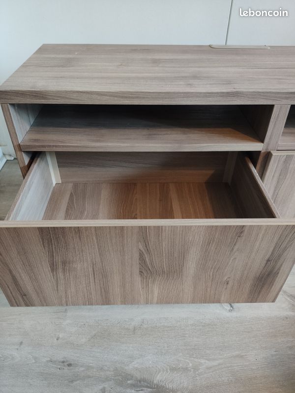 Meuble TV Ikea Besta - Effet Bois (image 2)