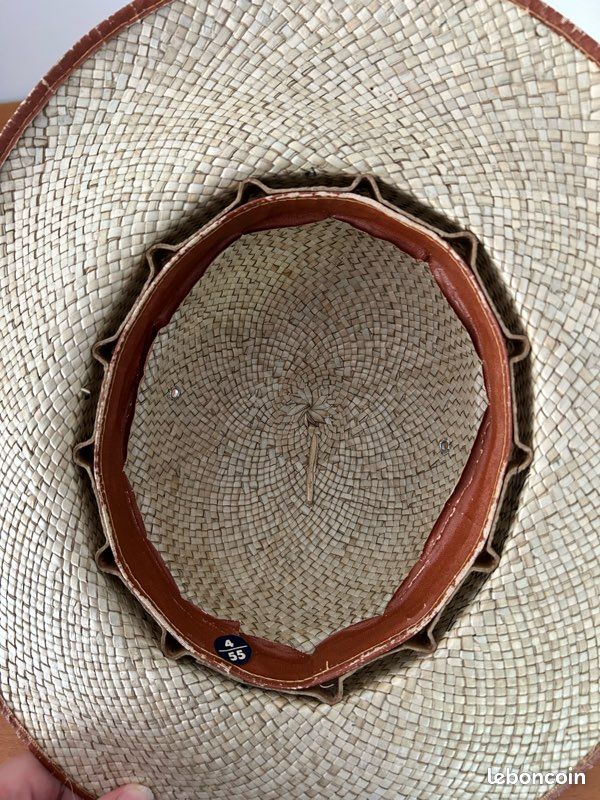 Chapeau Colonial Et Éventail - Style Chasse/Aventure, Taille Unique Beige | Neuf Sans Étiquette