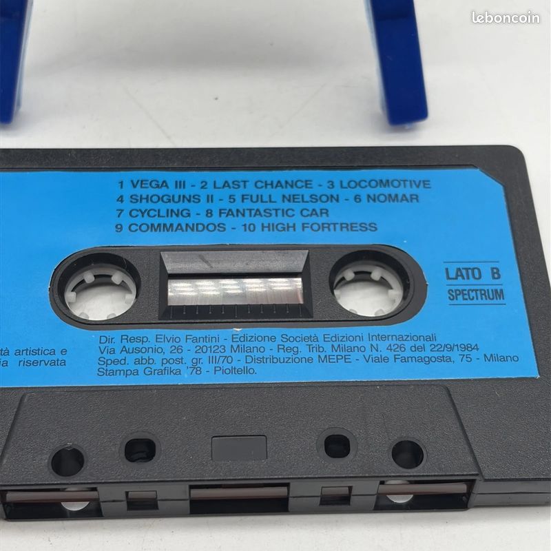 VINTAGE jeu CASSETTE / PITSTOP II / COMMODORE 64 VOIR PHOTOS