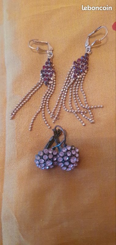 8 paires de boucles d'oreilles pour oreilles percees ( V Laro 18 ) (image 5)