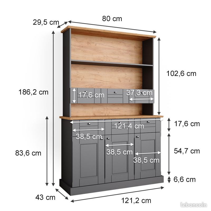 Niche XXL toit shingle noir grande niche en bois avec toit shingle noir (image 5)