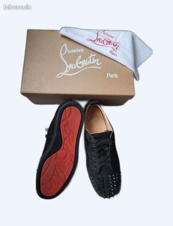 Baskets Christian Louboutin - Taille 42, Gris, En Poil, Homme, Neuf Sans Boîte