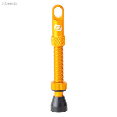 Vannes Tubeless Muc-Off à Grand Alésage - 60 Mm Orange, Valve Schrader, Haut Débit
