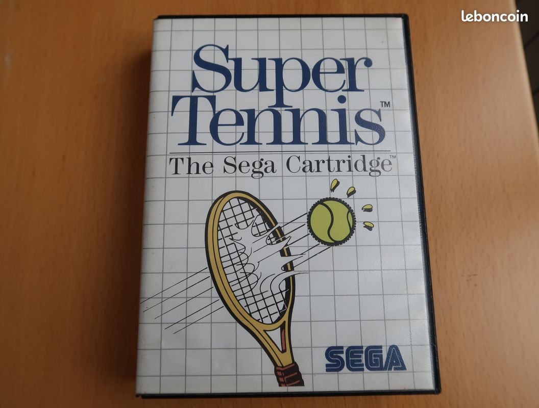 Lot De 2 Jeux SEGA Master System - Super Tennis + Wimbledon - Bon état