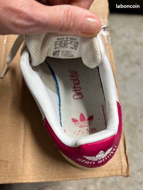 Stan Smith blanche et arrière rose Pointu 32 (image 4)