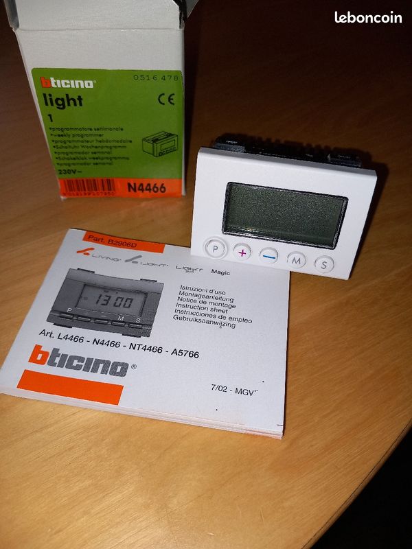 Programmateur hebdomadaire bticino (image 2)