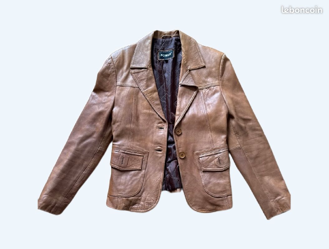 Veste en cuir femme (image 1)
