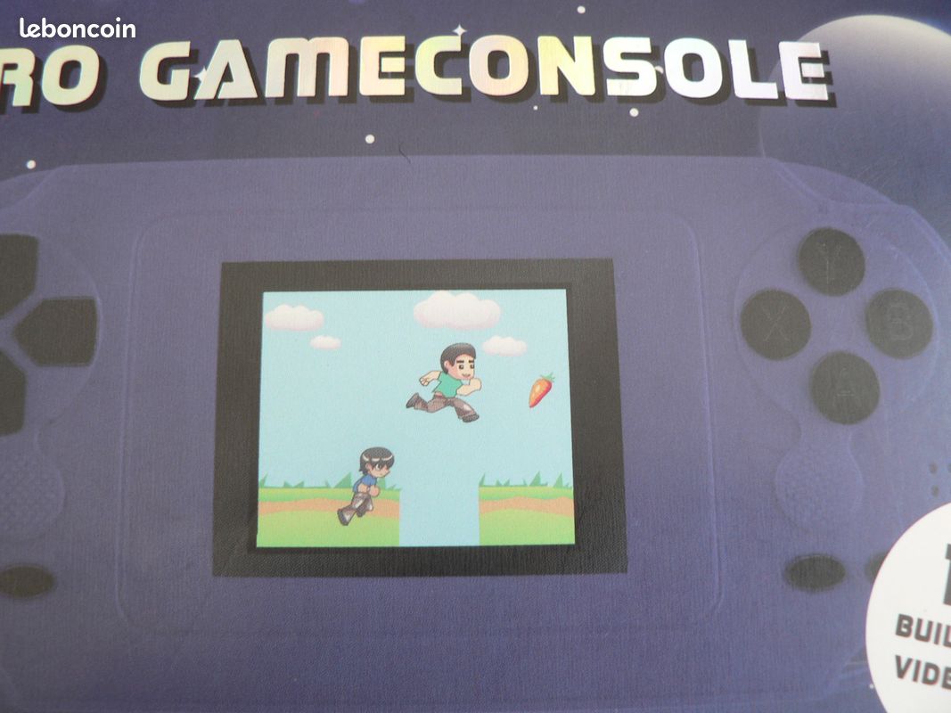 Macaron rétro Console de jeu vidéo Double Player Console de jeu