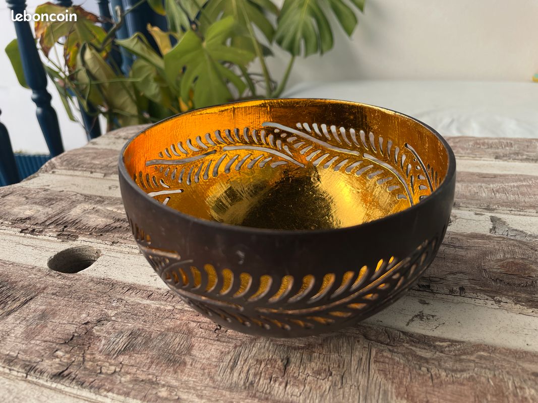 Bol noix de Coco avec décor bougeoir (image 4)
