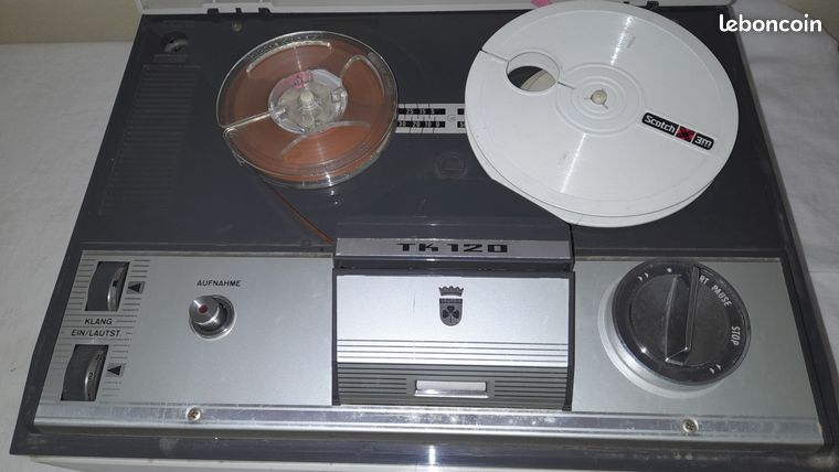 Magnétophone à Bande Nordmende Titanette 5/904 Avec Micro - Fonctionne - Occasion
