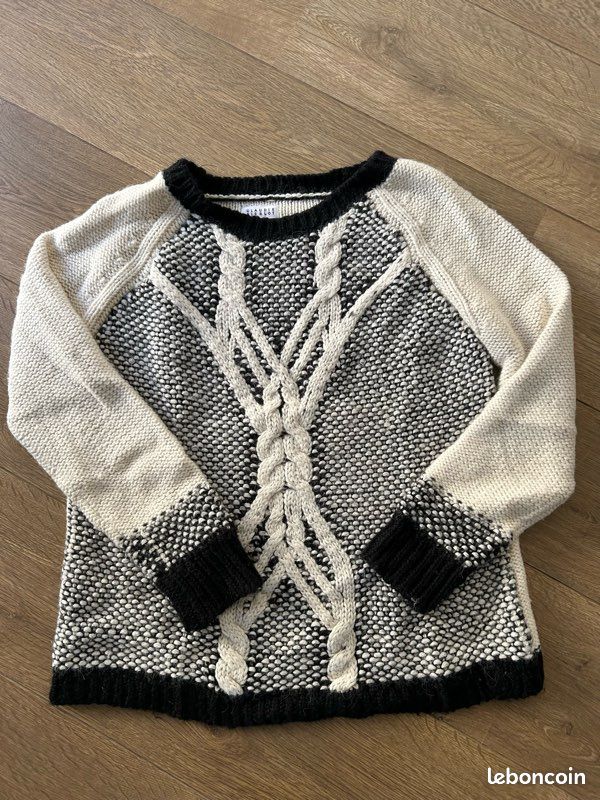 Pull Noir Claudie Pierlot Taille 1 – Occasion Très Bon état