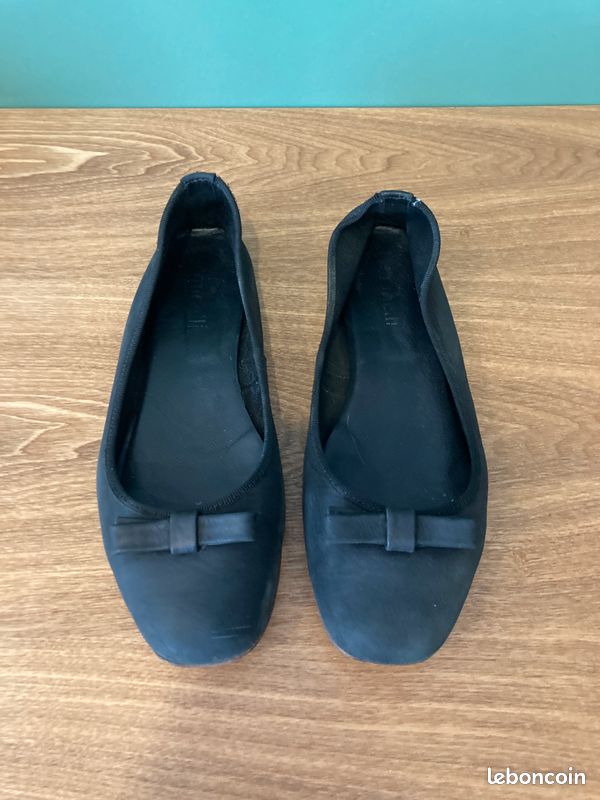 Ballerines Minelli cuir noir (image 1)