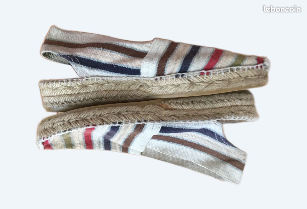Espadrilles rayées 35 (image 1)