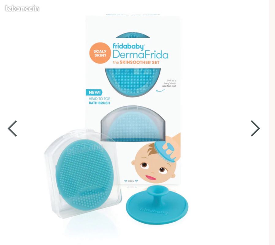 Brosse cheveux et corps bain bebe - croute de lait (image 2)