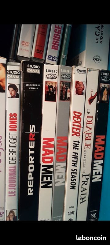 DVD Dexter + Mad men + 24h chrono. Très bon état (image 1)
